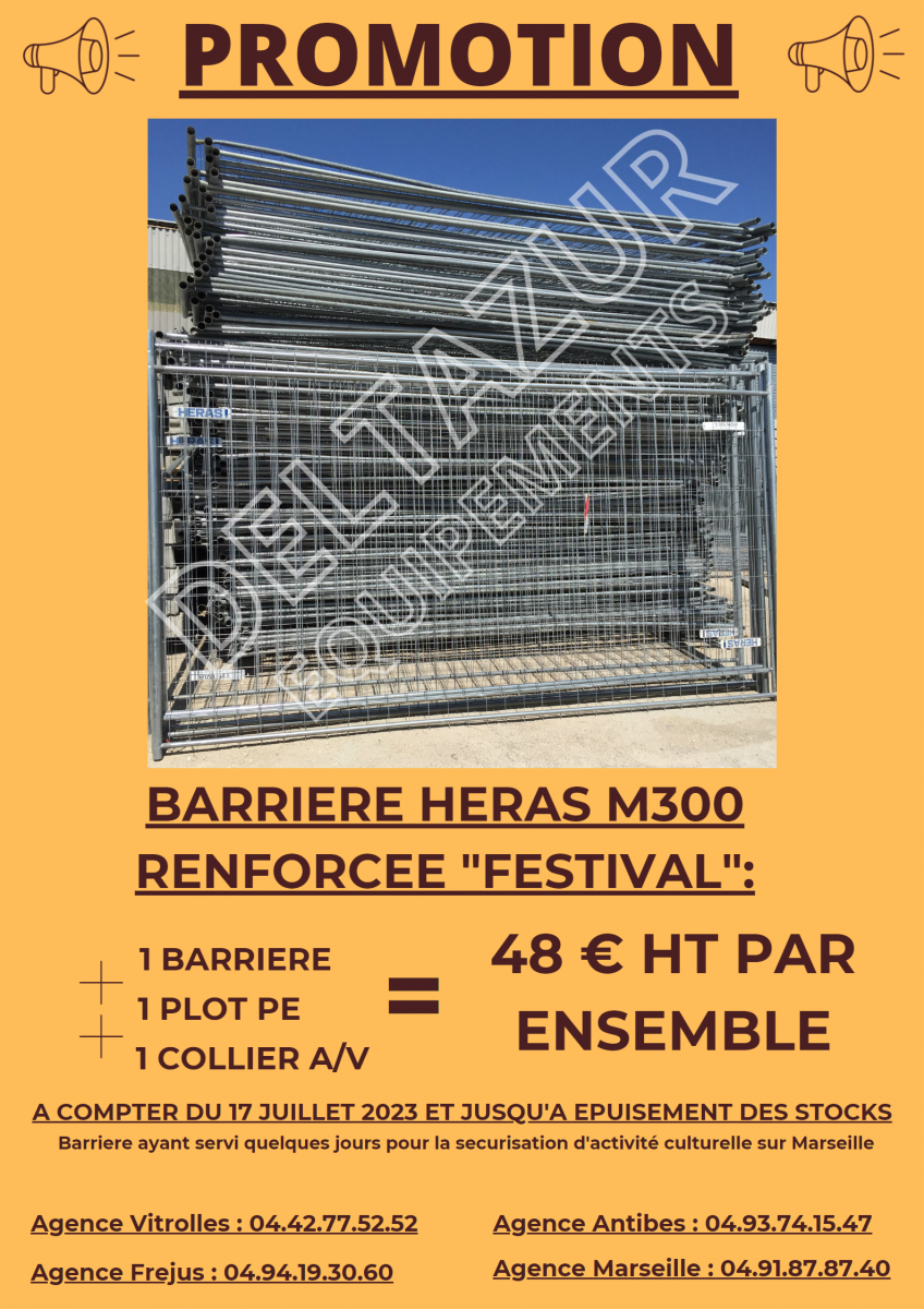 PROMOTION BARRIERE HERAS M300 RENFORCEE dans les Bouches du Rhône, le Var et les Alpes Maritimes